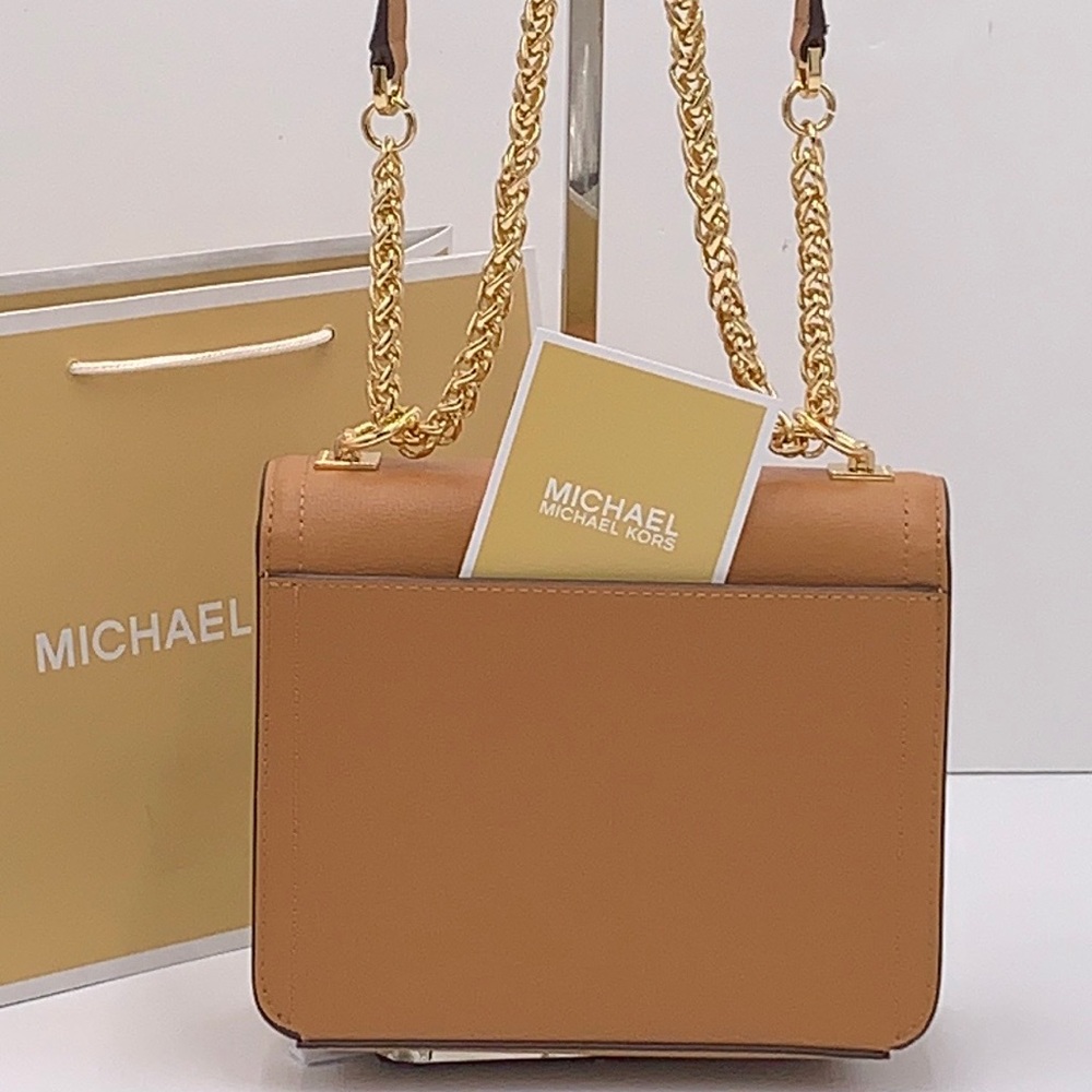 MICHAEL KORS SONIA SMALL SQUARE SHOULDER XBODY - Picture 4 of 16